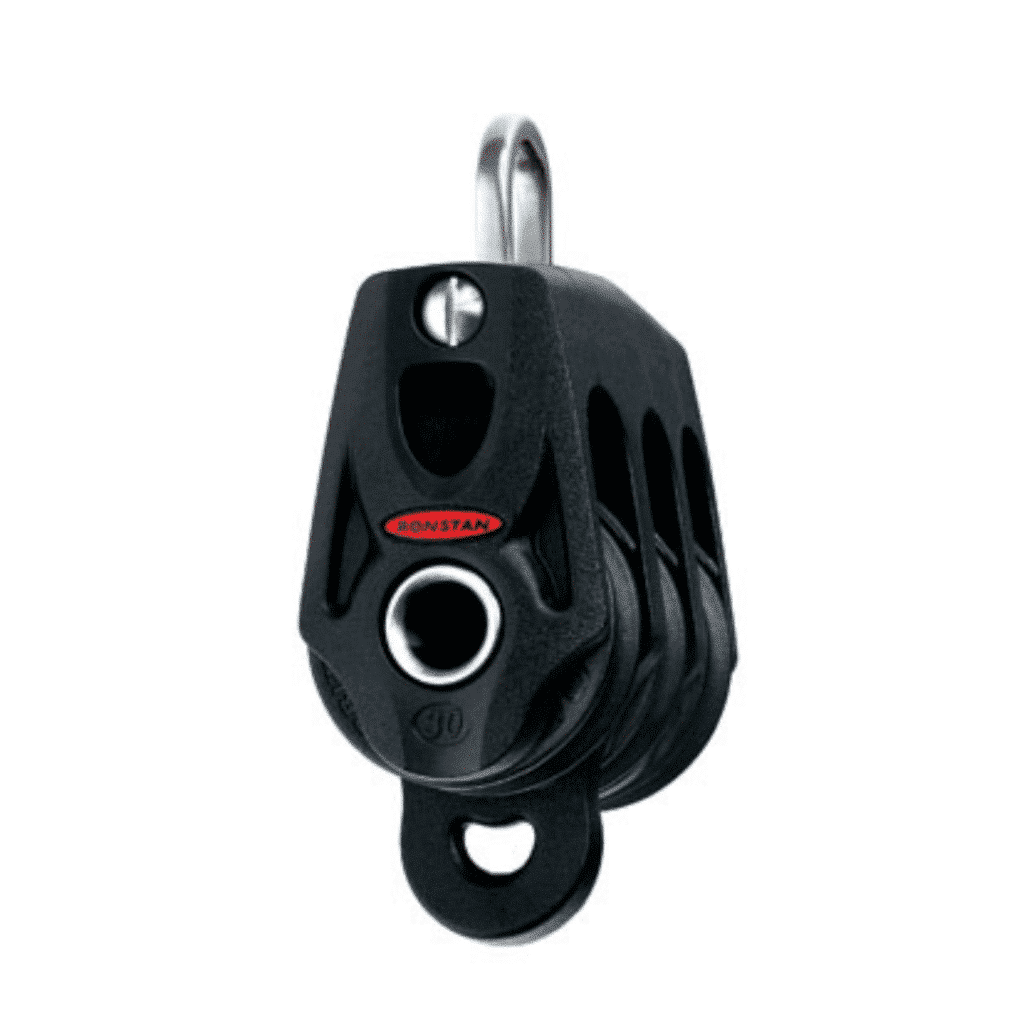 Ronstan 56100 Blocco Orbitale S55 Con Cricchetto - Manuale O Automatico, Testa Fissa E Snodabile, Nero, Taglia S - 2